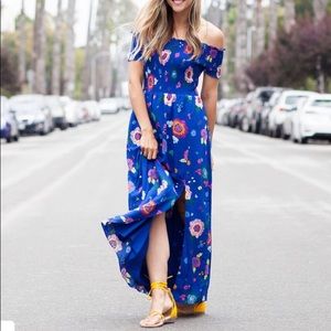 GUESS BLUE FLORAL DRESS